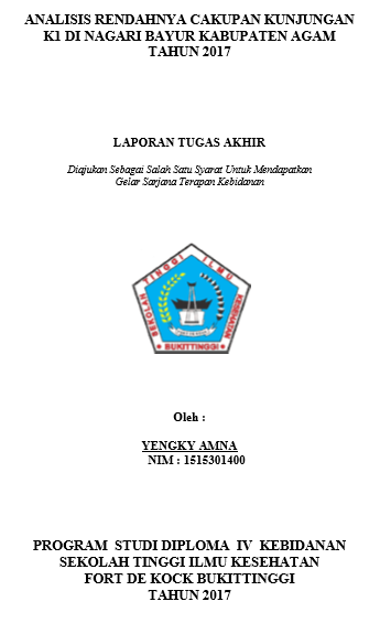 Analisis Rendahnya Cakupan Kunjungan K1 Di Nagari Bayur Kabupaten Agam Tahun 2017