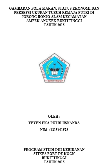 Faktor-faktor yang Berhubungan Dengan Status Gizi Remaja Putri  di Jorong Bonjo Alam Kecamatan Ampek Angkek Bukittinggi tahun 2015