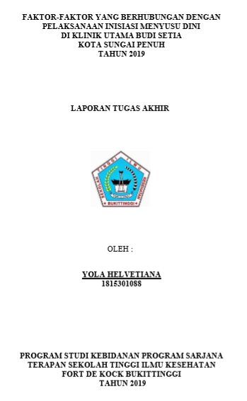 Faktor-faktor yang Berhubungan dengan Pelaksanaan IMD di Klinik Utama Budi Setia Kota Sungai Penuh Tahun 2019