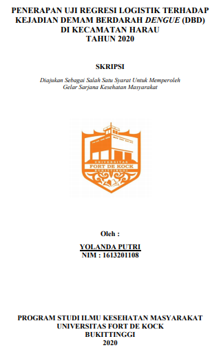 Penerapan Uji Regresi Logistik Terhadap Kejadian Demam Berdarah Dengue (DBD) di Kecamatan Harau Tahun 2020