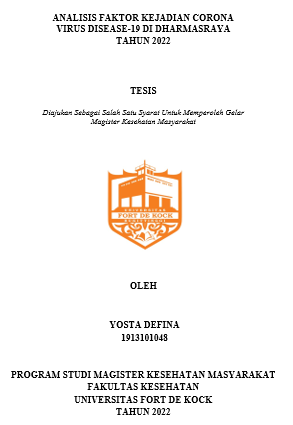 Analisis Faktor Kejadian Corona Virus Disease-19 Di Dharmasraya Tahun 2022