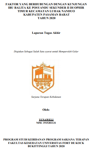 Faktor yang Berhubungan Dengan Kunjungan Ibu Balita Ke Posyandu Sekunder II di Ophir Timur Kecamatan Luhak Nan Duo Kabupaten Pasaman Barat Tahun 2020