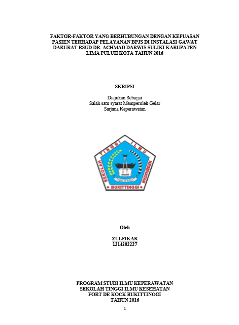 Cover Asuhan Keperawatan Pada An.A Dengan Gangguan Sistem Neurologi : Cedera Kepala (Susp. Fraktur Basis Cranii) Di Ruangan Rawat Inap  Neurologi RSUD Achmad Mochtar Bukittinggi