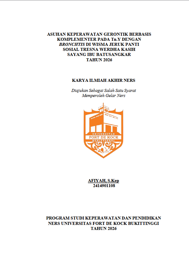 Cover Asuhan Keperawatan Gerontik Berbasis Komplementer Pada Tn.Y Dengan Bronchtis Di Wisma Jeruk Panti Sosial Tresna Werdha Kasih Sayang Ibu Batusangkar Tahun 2026